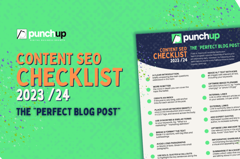2023 Content SEO Checklist - PunchUp Digital